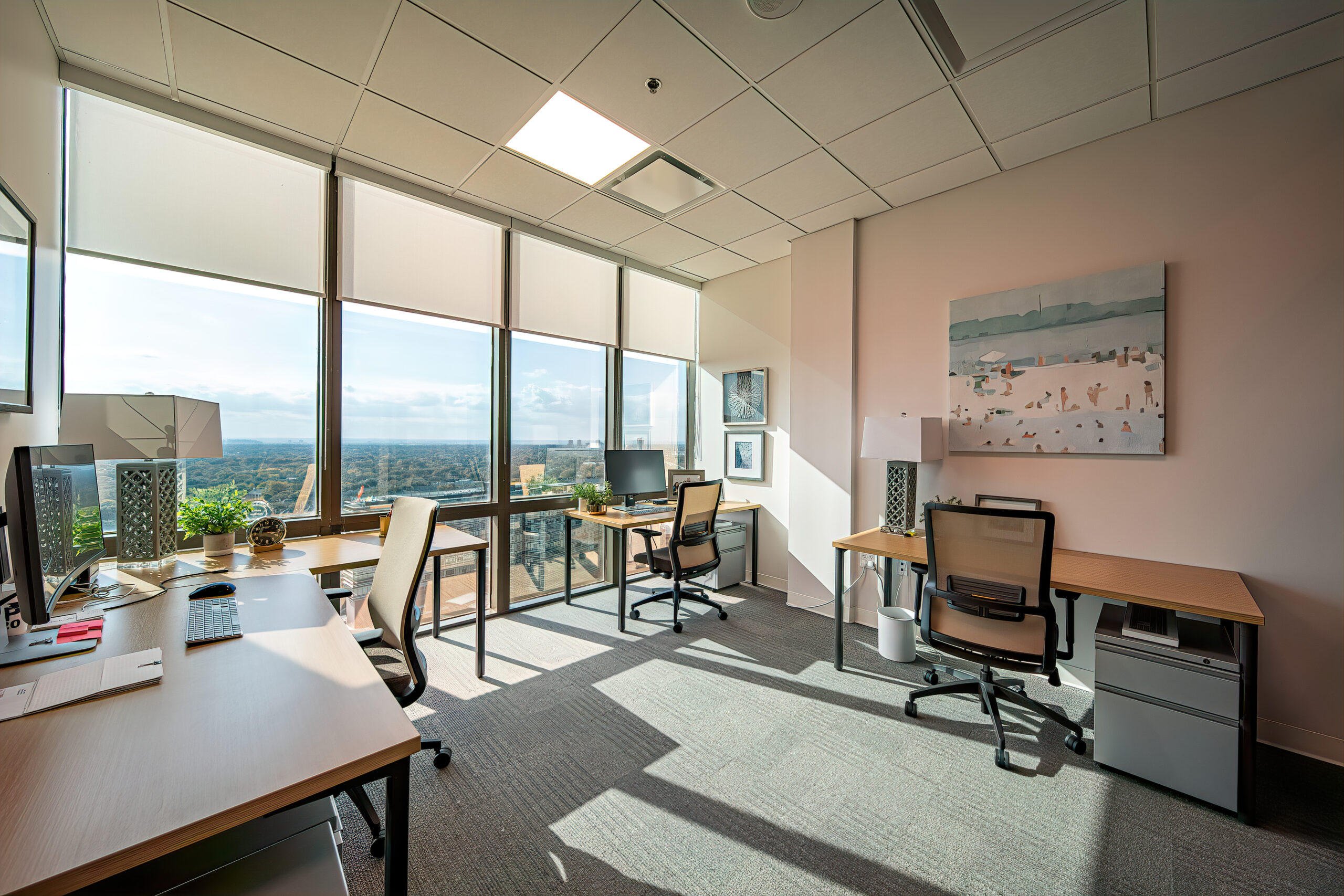 private shared office in a commercial space in Dallas